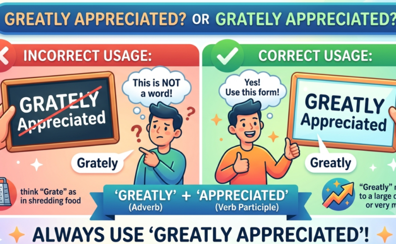 Grately or Greatly Appreciated? Correct Usage Explained Simply