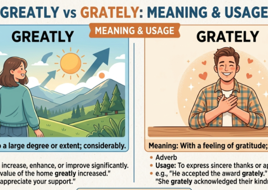 Greatly vs Grately: Meaning, Difference & Usage Guide