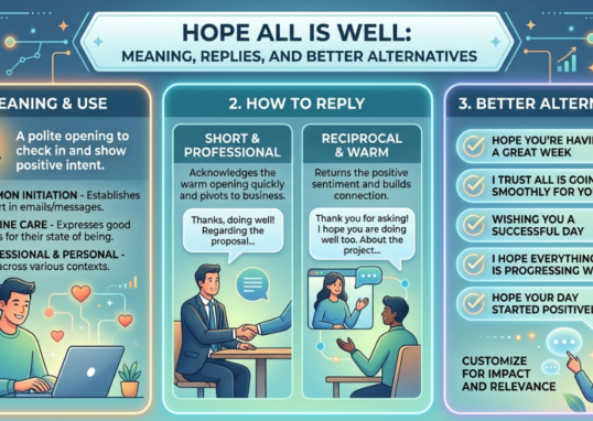 Hope All Is Well: Meaning, Replies, and Better Alternatives