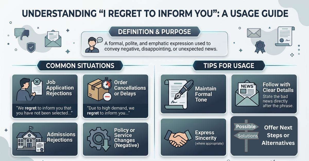 I Regret to Inform You Meaning and Usage Guide
