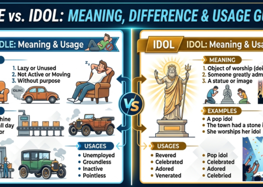 Idle vs Idol: Meaning, Difference & Usage Guide