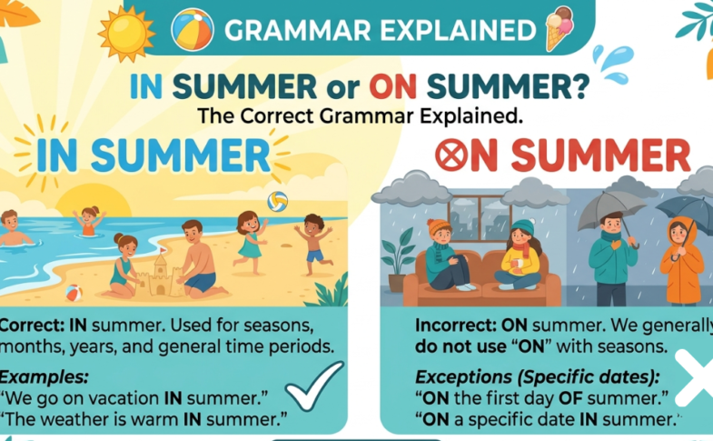 In Summer or On Summer? The Correct Grammar Explained