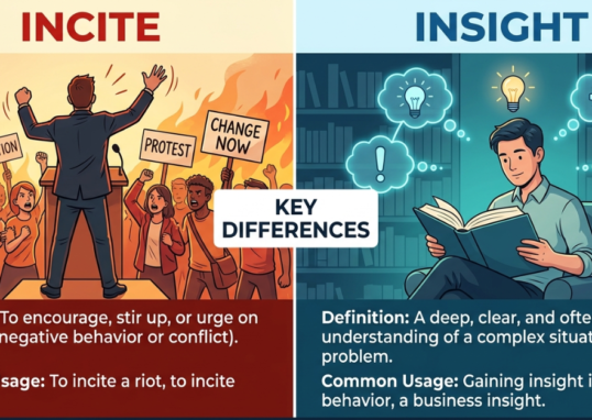 Incite vs Insight: Meaning, Difference & Usage Explained