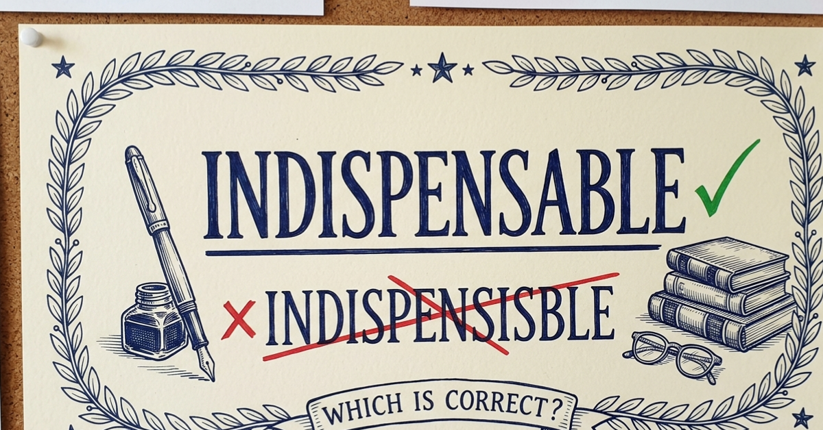 Indispensible or Indispensable: Which Is Correct?