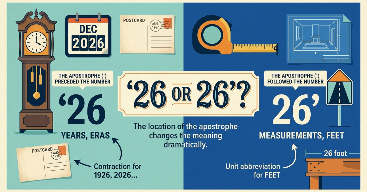 Is it 26' or '26? Meaning & Correct Usage Explained