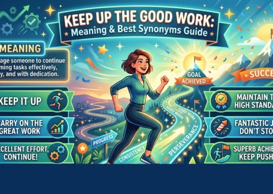 Keep Up the Good Work Meaning & Best Synonyms Guide