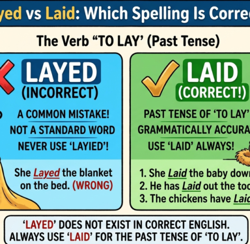 Layed vs Laid: Which Spelling Is Correct?