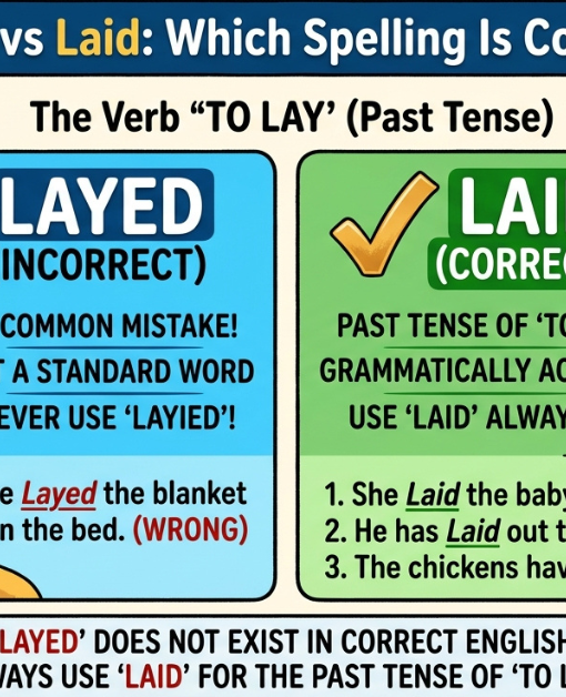 Layed vs Laid: Which Spelling Is Correct?