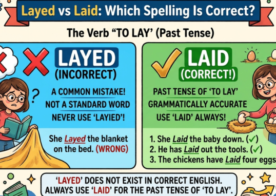 Layed vs Laid: Which Spelling Is Correct?