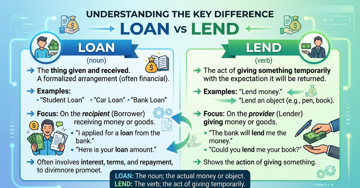 Loan vs Lend: Understanding the Key Difference