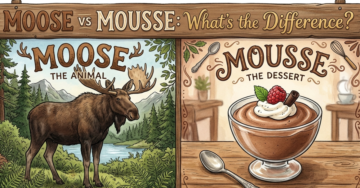 Moose vs Mousse: What’s the Difference?