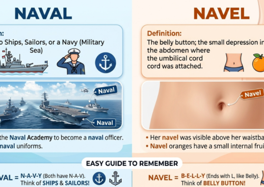 Naval vs Navel: Meaning, Difference & Easy Guide