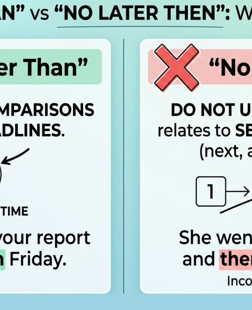 No Later Than or Then: Which One Is Correct?