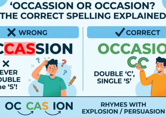 Occassion or Occasion? The Correct Spelling Explained