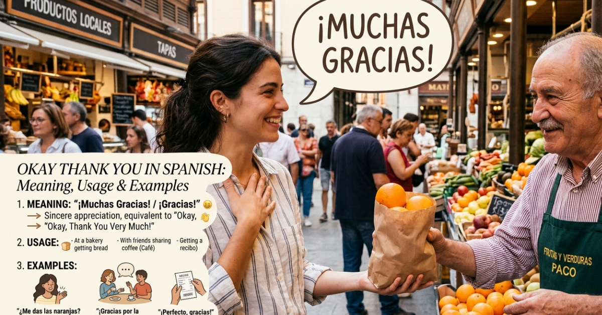 Okay Thank You in Spanish: Meaning, Usage & Examples