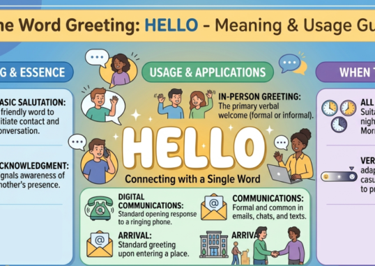 One Word Greeting Hello: Meaning & Usage Guide
