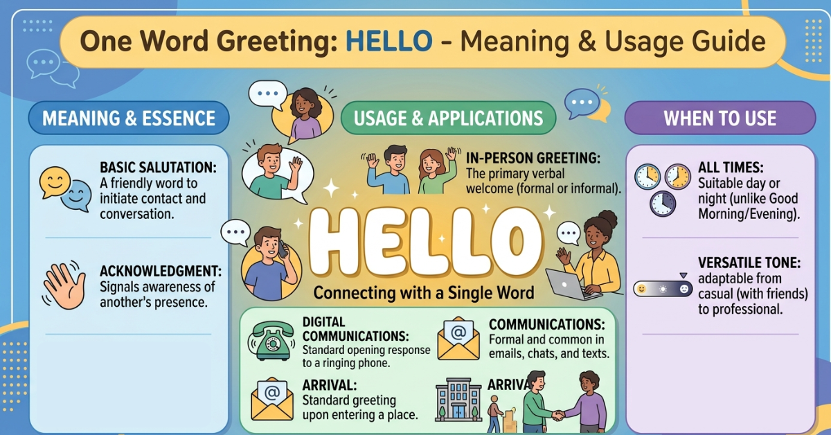 One Word Greeting Hello: Meaning & Usage Guide