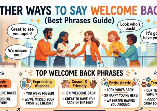 Other Ways to Say Welcome Back (Best Phrases Guide)
