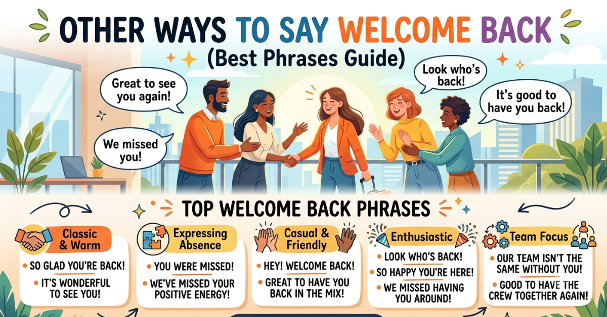 Other Ways to Say Welcome Back (Best Phrases Guide)