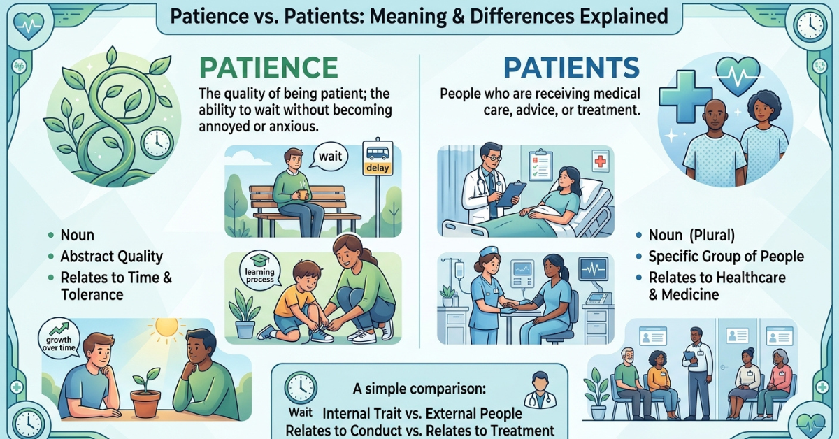 Patience vs Patients: Meaning & Differences Explained