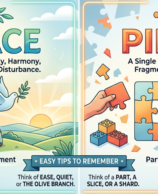 Peace vs Piece: Meaning, Difference & Easy Tips to Remember