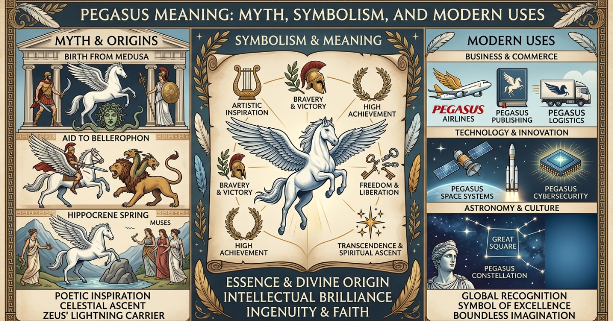 Pegasus Meaning: Myth, Symbolism, and Modern Uses