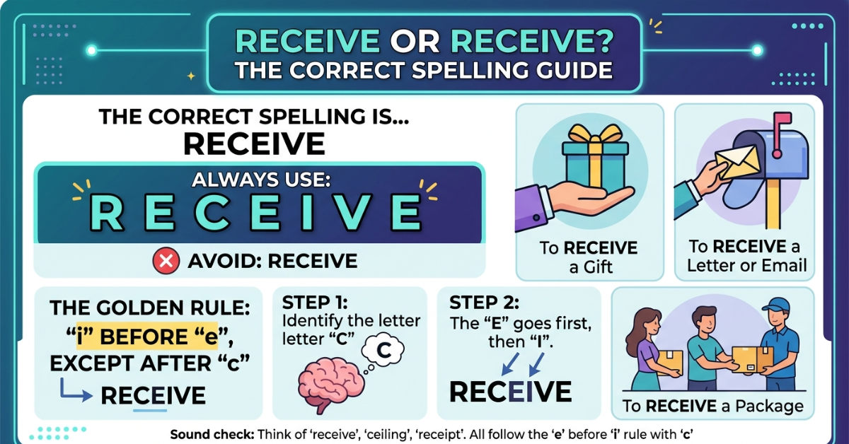 Recieve or Receive? The Correct Spelling Guide