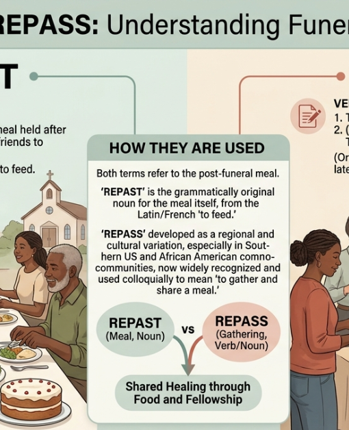 Repass or Repast: Which Term Is Correct for a Funeral?