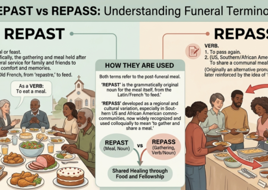 Repass or Repast: Which Term Is Correct for a Funeral?