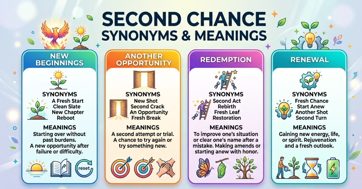 Second Chance Synonym: Best Alternatives and Meanings