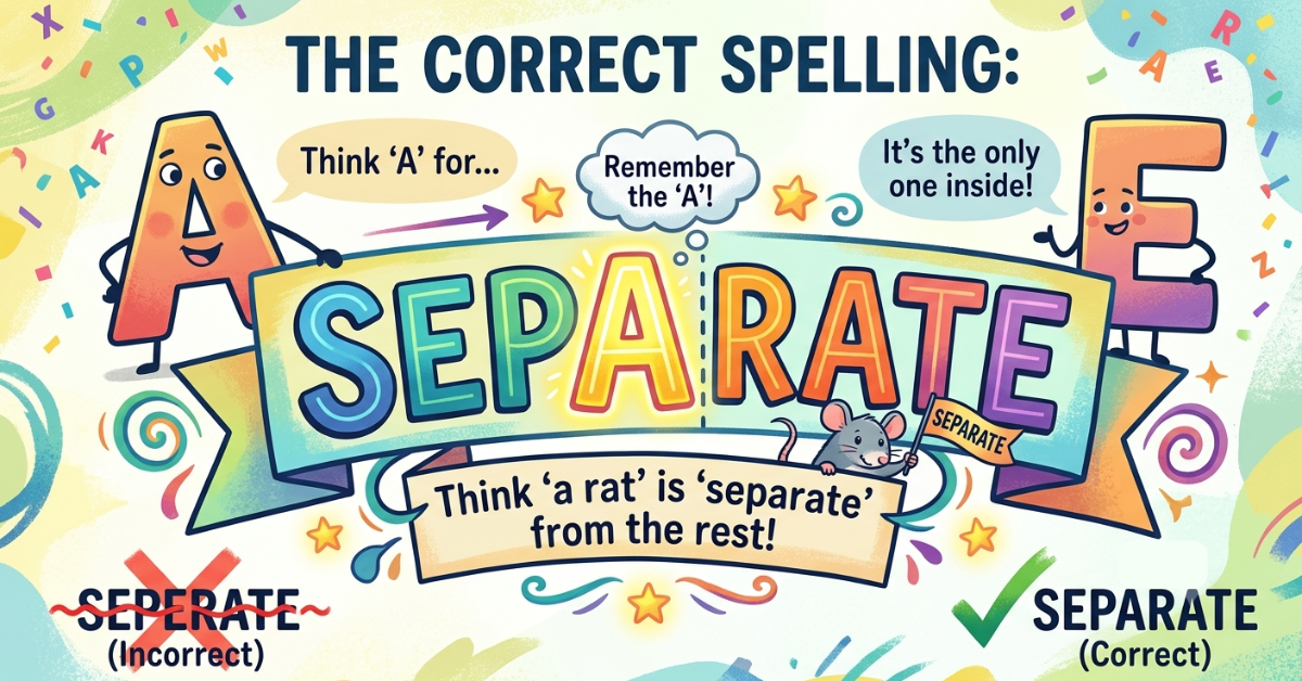 Seperate or Separate: Which Spelling Is Correct?