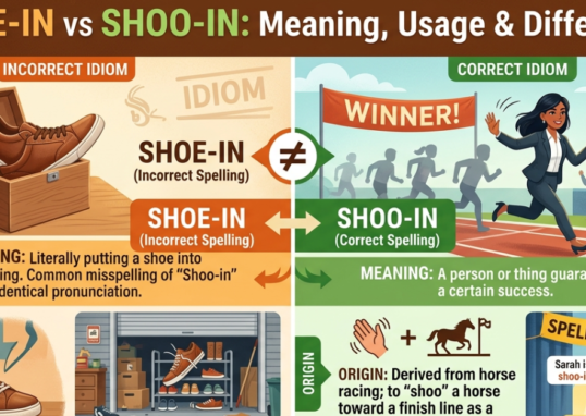 Shoe-in vs Shoo-in: Meaning, Usage & Difference
