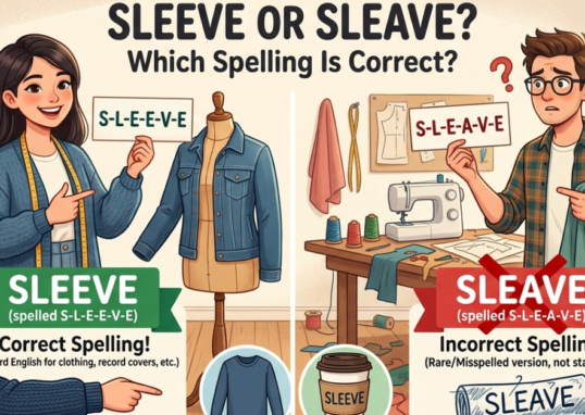 Sleave or Sleeve: Which Spelling Is Correct?