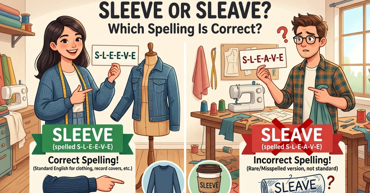 Sleave or Sleeve: Which Spelling Is Correct?