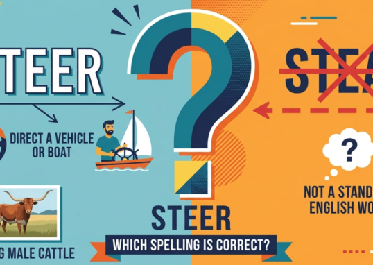Steer or Stear? Which Spelling Is Correct?
