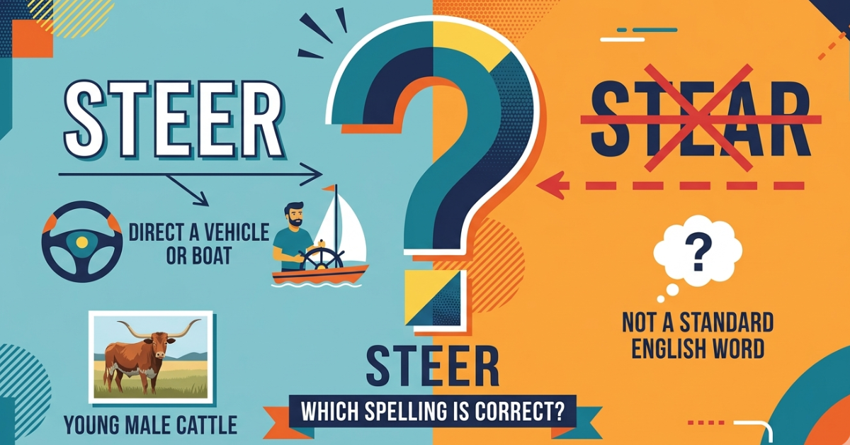 Steer or Stear? Which Spelling Is Correct?