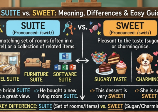 Suite vs Sweet: Meaning, Differences & Easy Guide