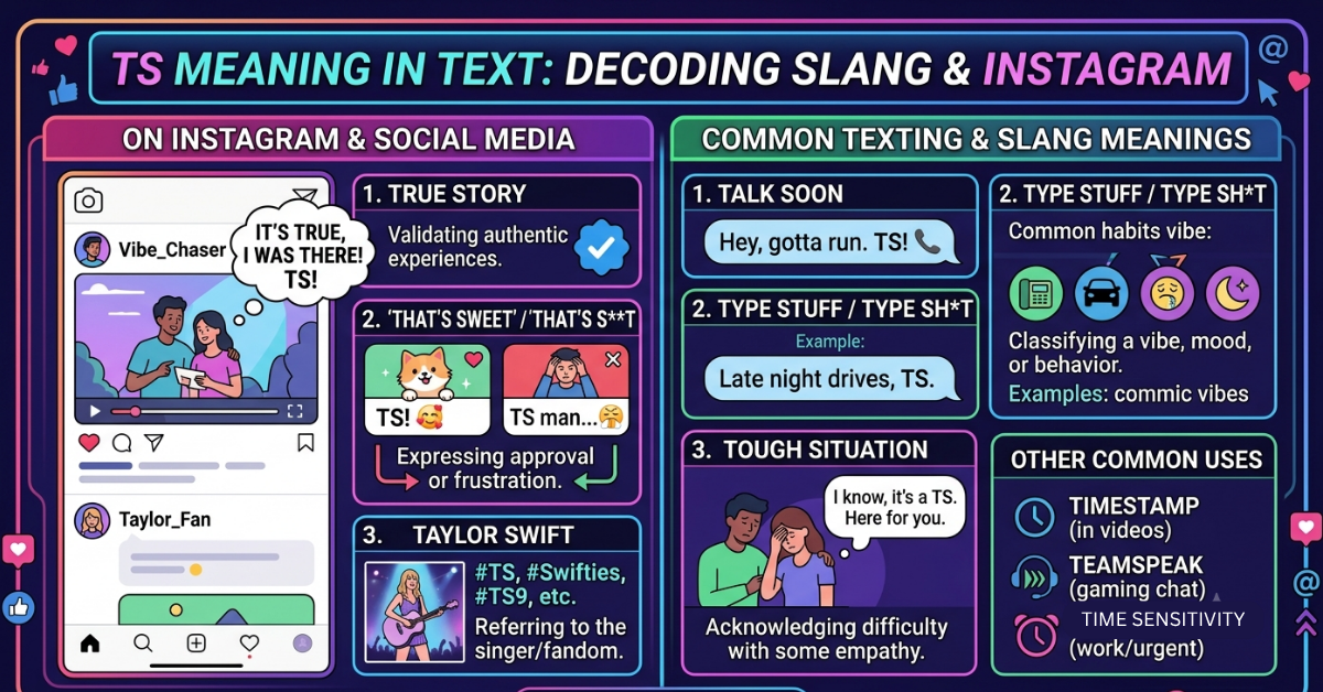 TS Meaning in Text: What It Means on Instagram & in Slang