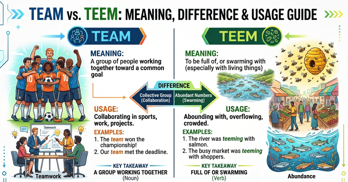 Team vs Teem: Meaning, Difference & Usage Guide