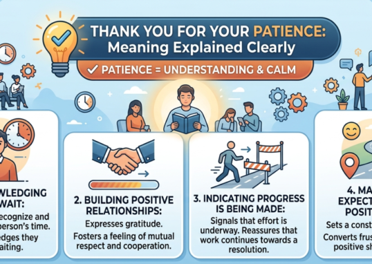 Thank You for Your Patience Meaning Explained Clearly