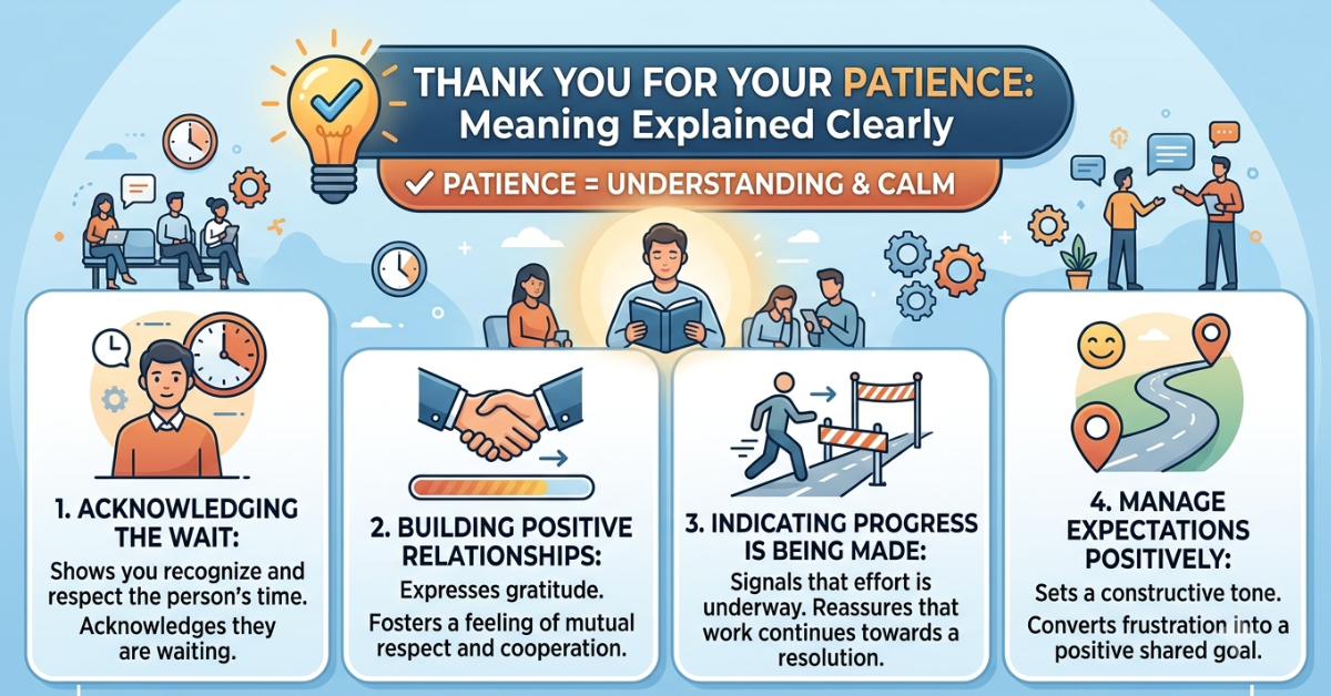 Thank You for Your Patience Meaning Explained Clearly