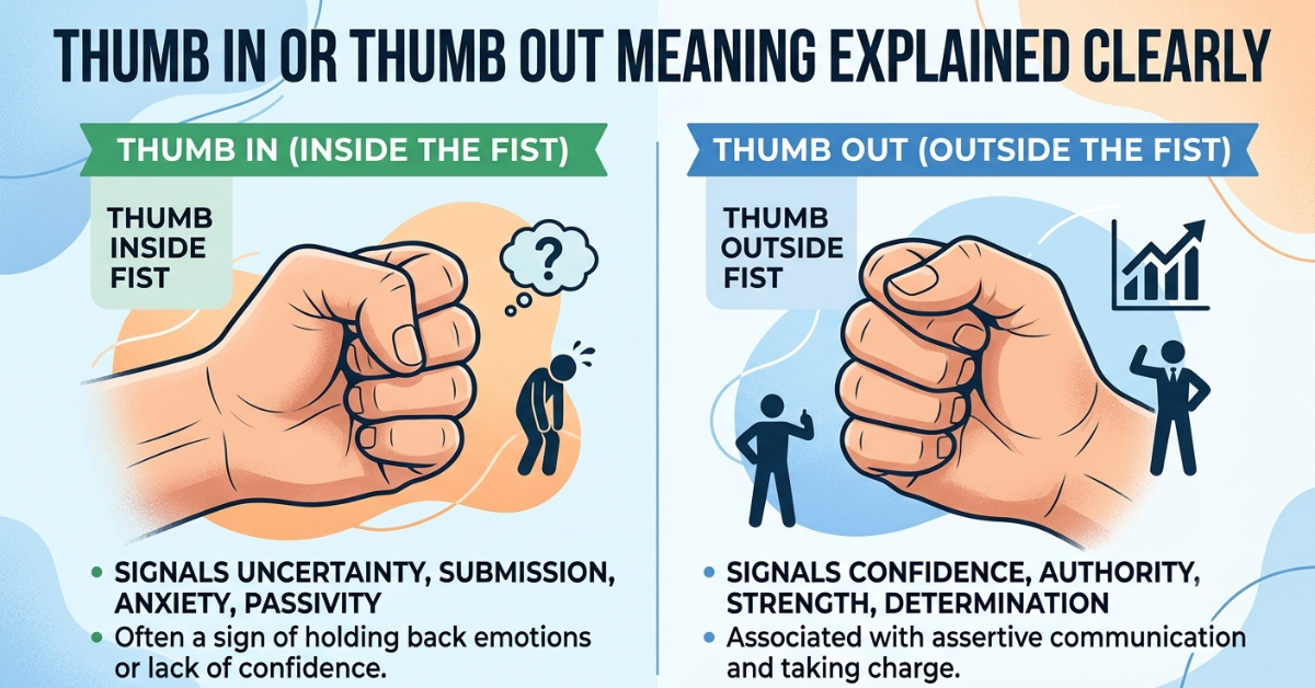 Thumb In or Thumb Out Meaning Explained Clearly