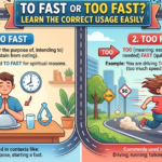 To Fast or Too Fast? Learn the Correct Usage Easily