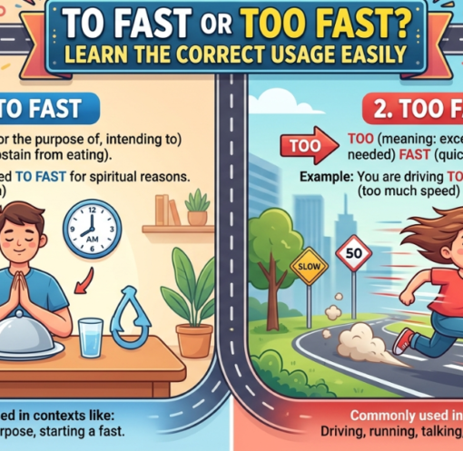 To Fast or Too Fast? Learn the Correct Usage Easily