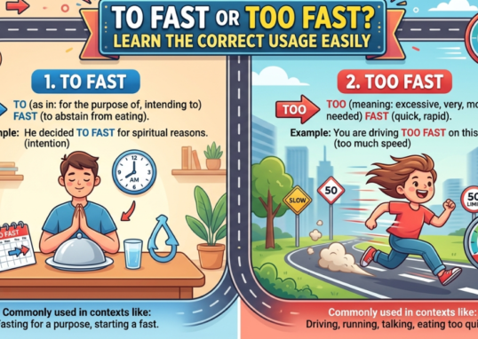 To Fast or Too Fast? Learn the Correct Usage Easily