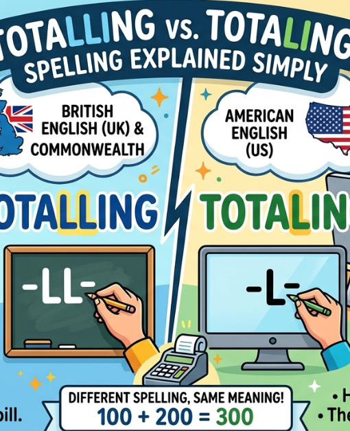 Totalling vs Totaling: Spelling Explained Simply
