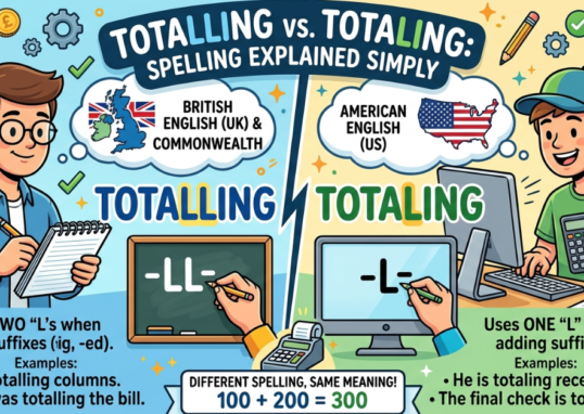 Totalling vs Totaling: Spelling Explained Simply