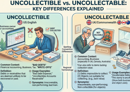 Uncollectible vs Uncollectable: Key Differences Explained