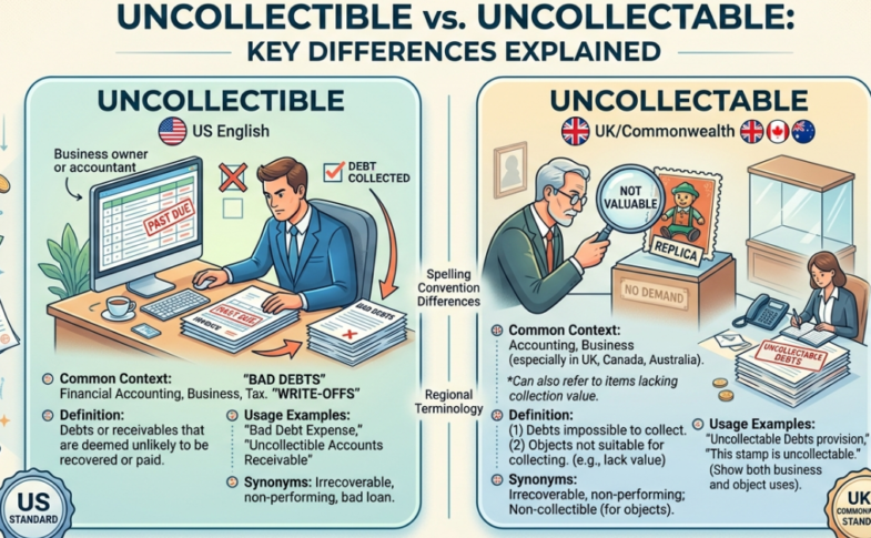 Uncollectible vs Uncollectable: Key Differences Explained