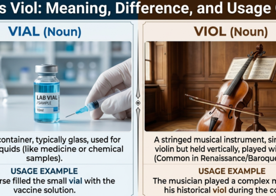 Vial vs Viol: Meaning, Difference, and Usage Guide
